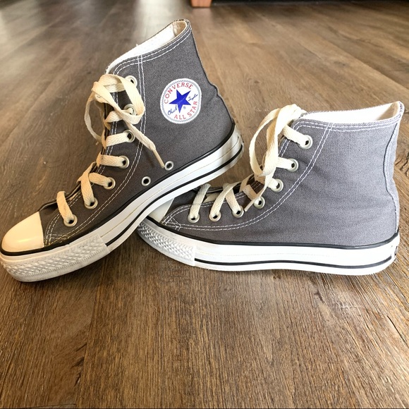 Converse Shoes - Charcoal Converse High Tops Mens Sz3/ Womens Sz5